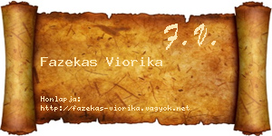 Fazekas Viorika névjegykártya